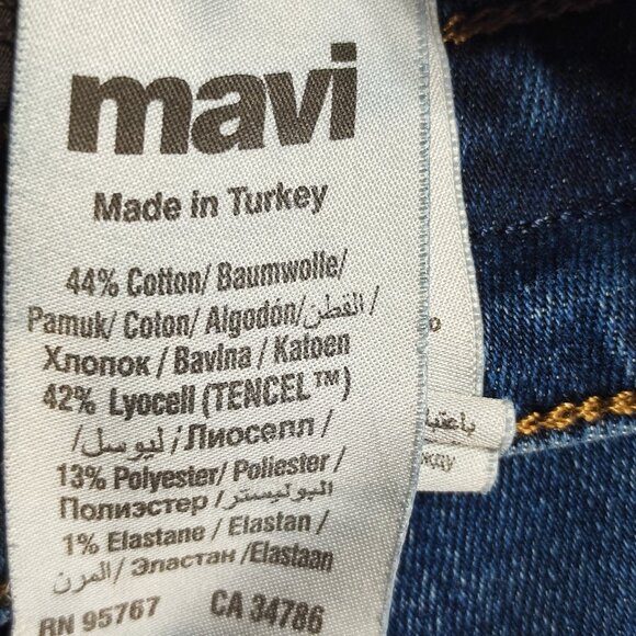 Mavi Jeans classic style ankle women's size 28/29 denim blue, stretch - Picture 7 of 13